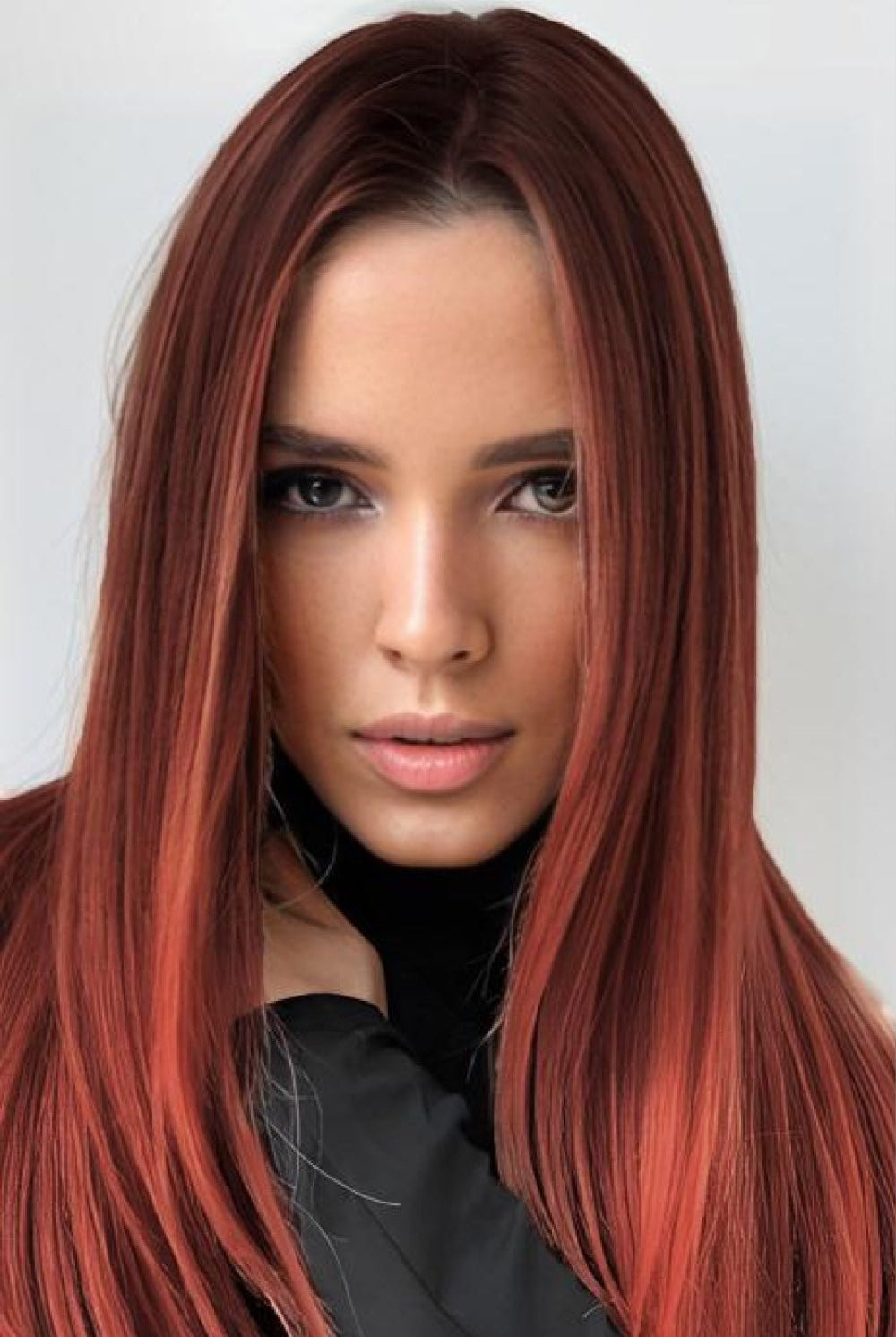 13*2" Full-Machine Wigs Synthetic Mid-Length Straight 27" - GemThreads Boutique