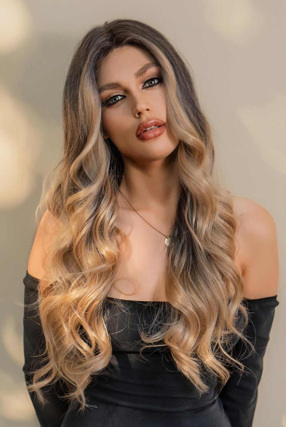 13*2" Lace Front Wigs Synthetic Long Wave 26" 150% Density - GemThreads Boutique