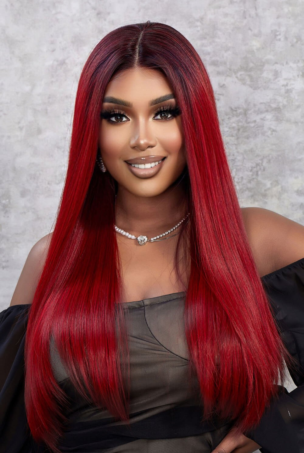 13*2" Lace Front Wigs Synthetic Straight 26" 150% Density - GemThreads Boutique