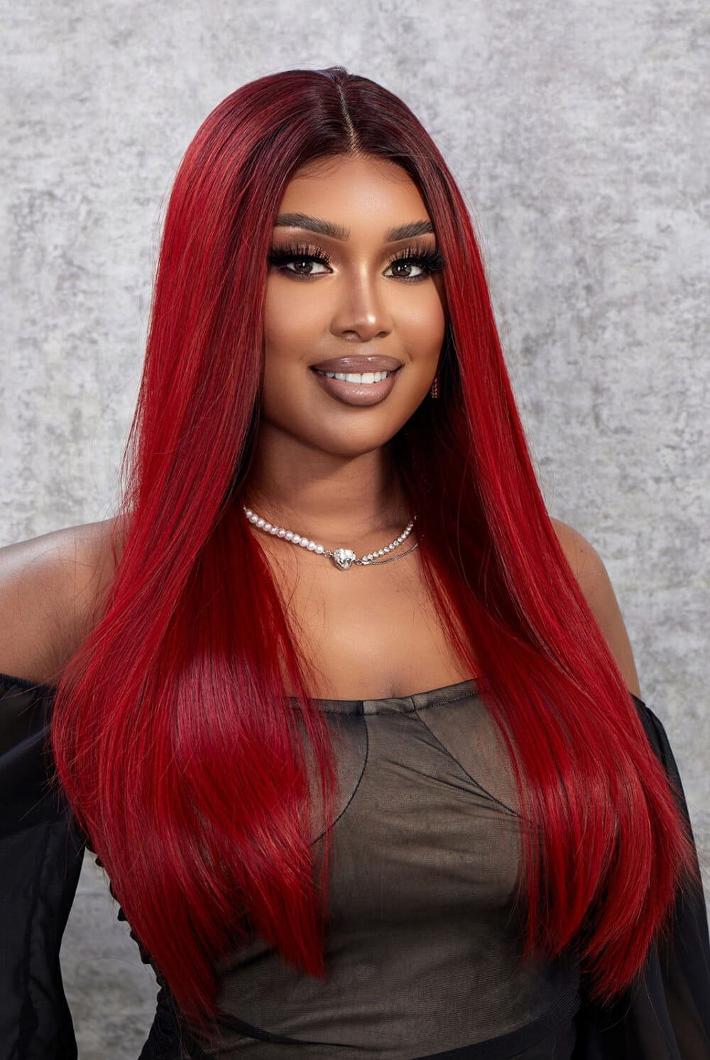 13*2" Lace Front Wigs Synthetic Straight 26" 150% Density - GemThreads Boutique