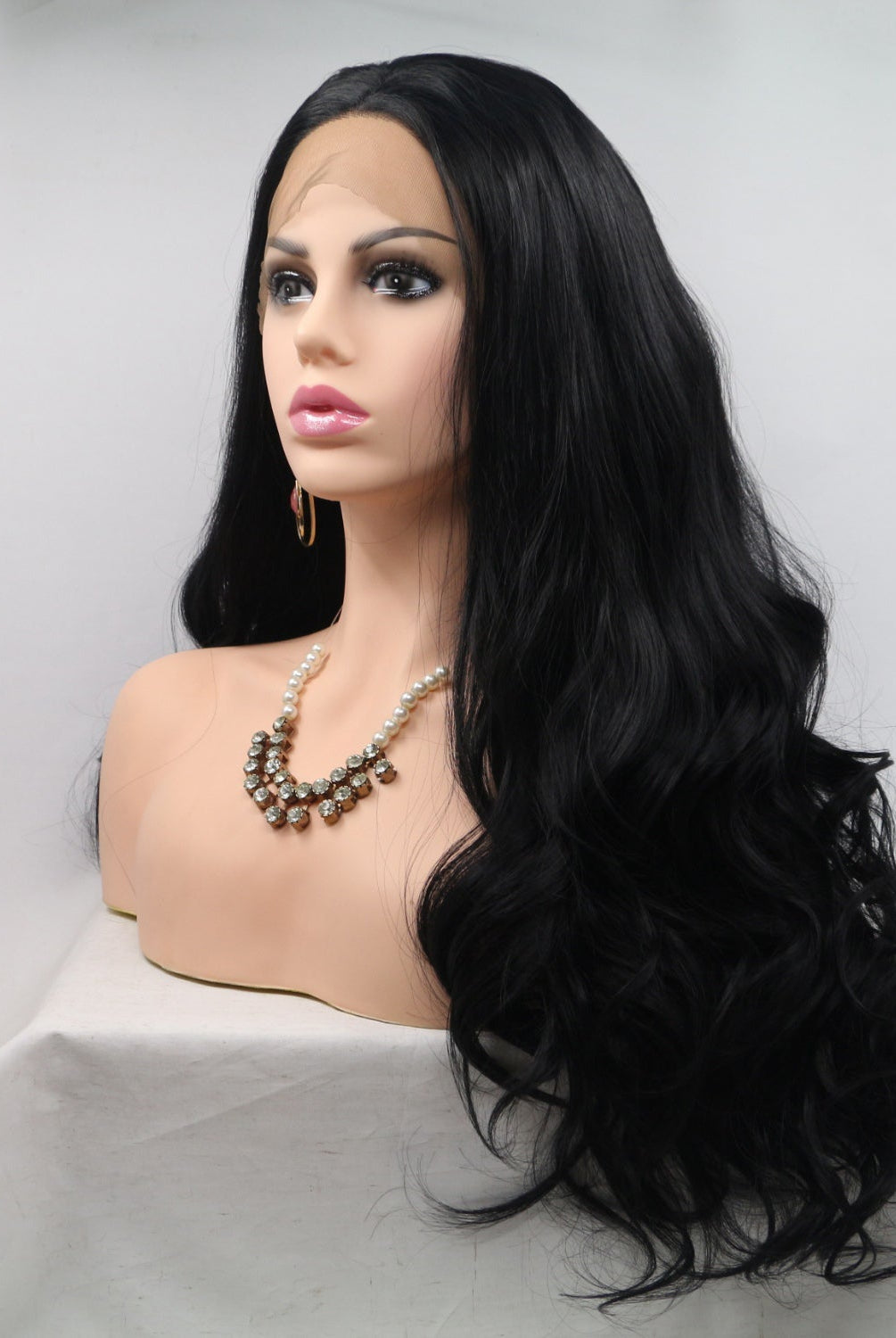 13*3" Lace Front Wigs Synthetic Long Wavy 24" 130% Density - GemThreads Boutique