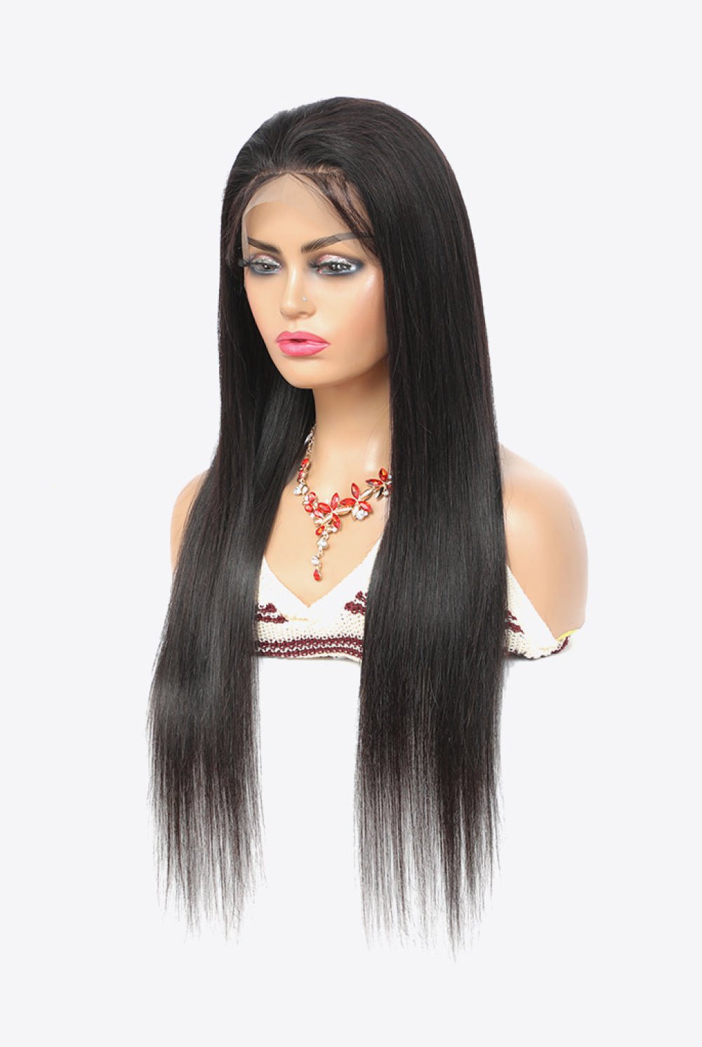 18" 13x4 Lace Front Wigs Virgin Hair Natural Color 150% Density - GemThreads Boutique