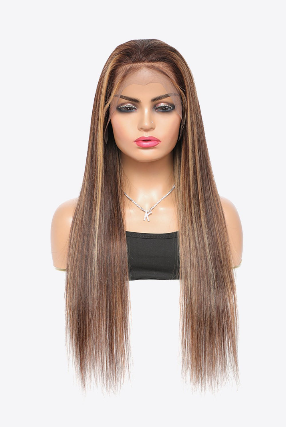 18" 160g Highlight Ombre #P4/27 13x4 Lace Front Wigs Human Virgin Hair 150% Density - GemThreads Boutique