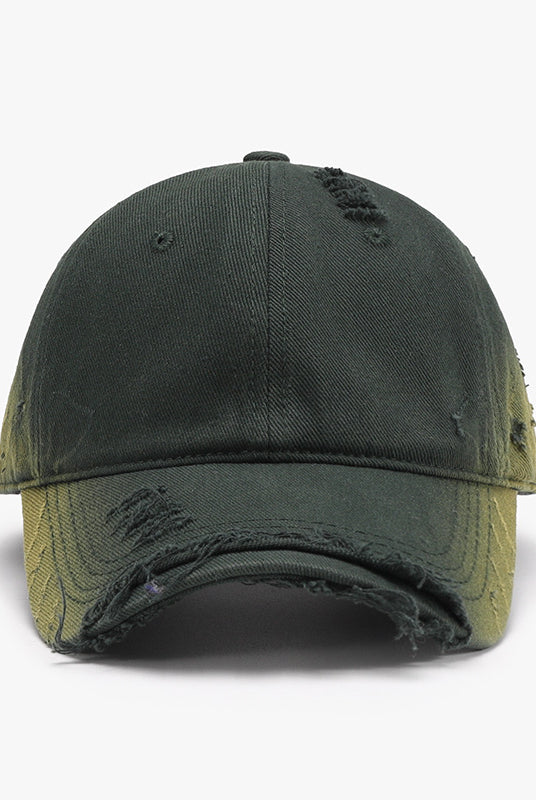 Distressed Adjustable Cotton Hat - GemThreads Boutique Distressed Adjustable Cotton Hat
