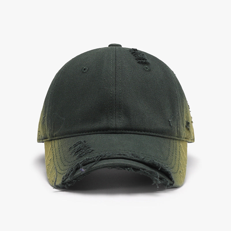 Distressed Adjustable Cotton Hat - GemThreads Boutique Distressed Adjustable Cotton Hat