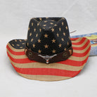 US Flag Print Paper Cloth Hat - GemThreads Boutique US Flag Print Paper Cloth Hat