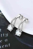 1 Carat Moissanite 925 Sterling Silver Earrings - GemThreads Boutique