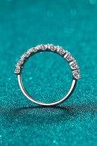 1 Carat Moissanite Half-Eternity Ring - GemThreads Boutique