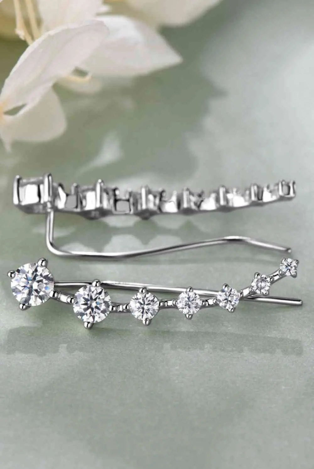 1.9 Carat Moissanite 925 Sterling Silver Earrings - GemThreads Boutique