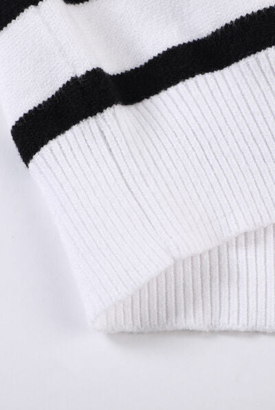 Classic Contrast Stripe Sweater |GemThreads Boutique 