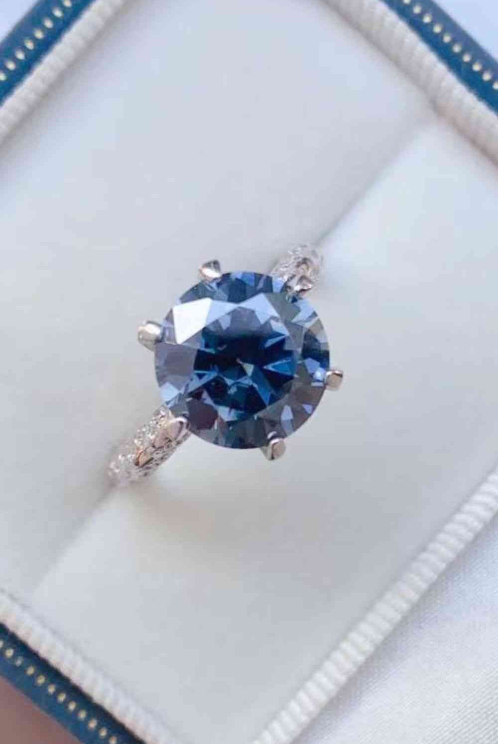 5 Carat Moissanite 925 Sterling Silver Ring - GemThreads Boutique