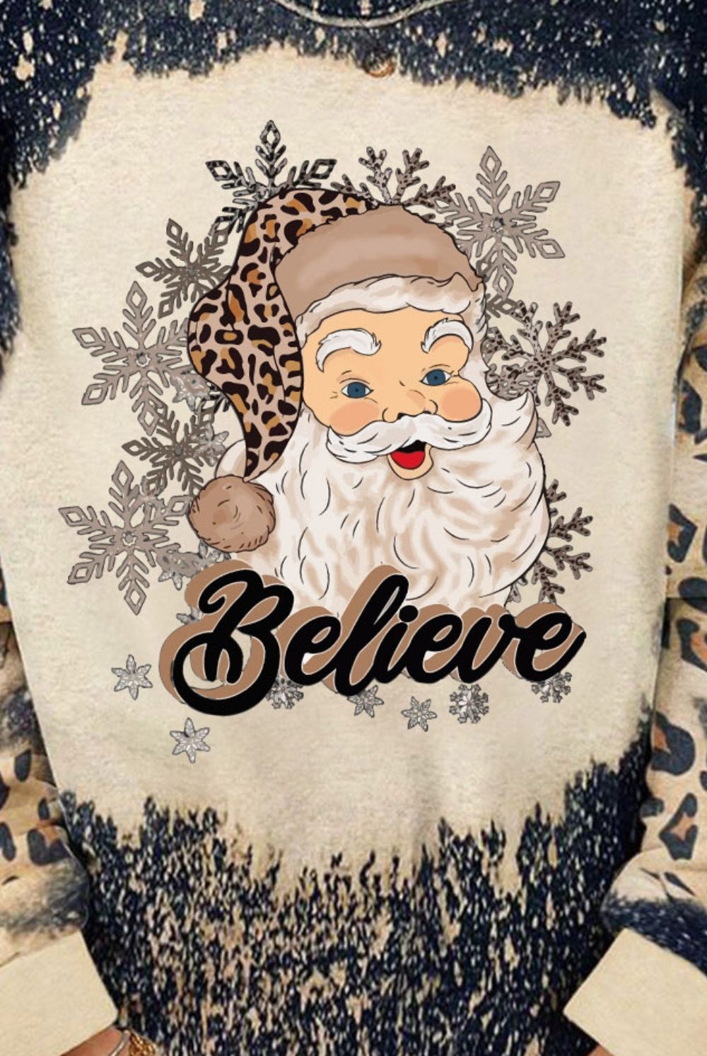 BELIEVE Santa Graphic Sweatshirt - GemThreads Boutique
