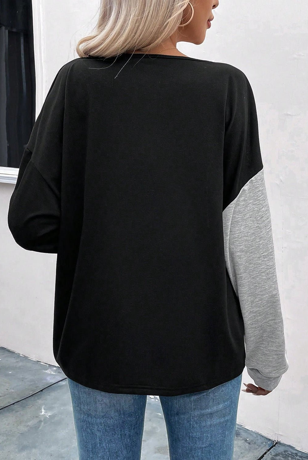 Color Block Zip-Up Sweatshirt - GemThreads Boutique