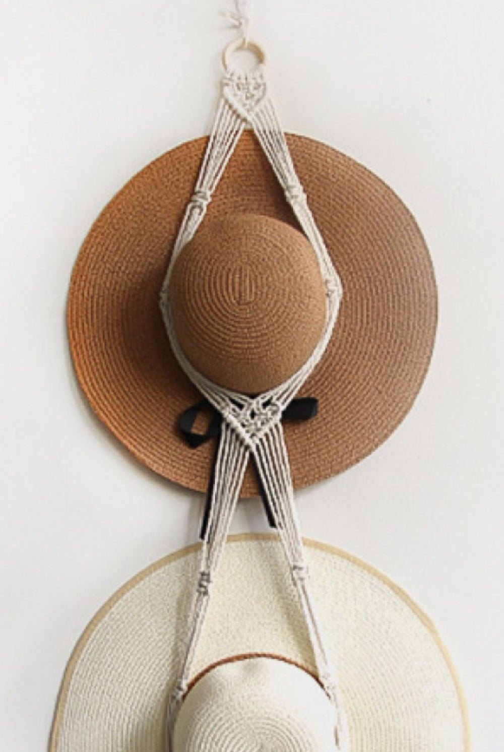 Macrame Double Hat Hanger - GemThreads Boutique