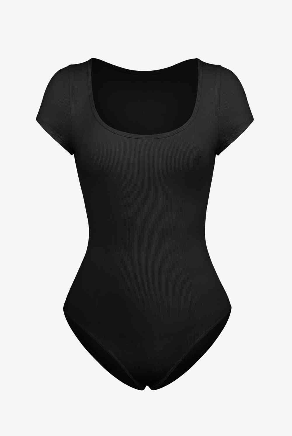 Scoop Neck Short Sleeve Bodysuit - GemThreads Boutique