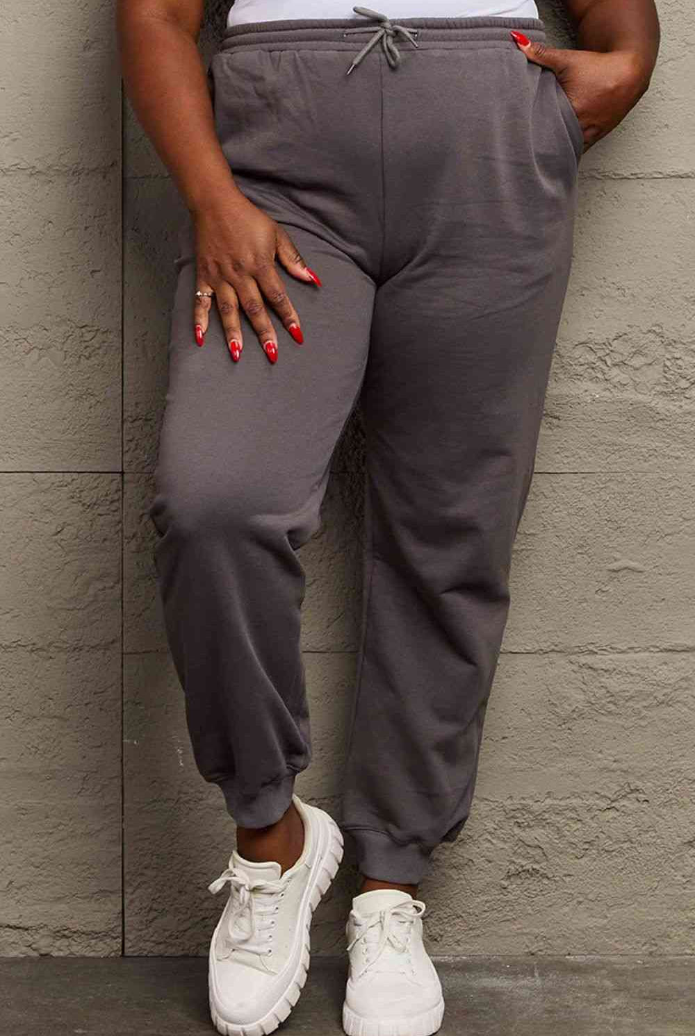 Simply Love Full Size Drawstring Sweatpants - GemThreads Boutique