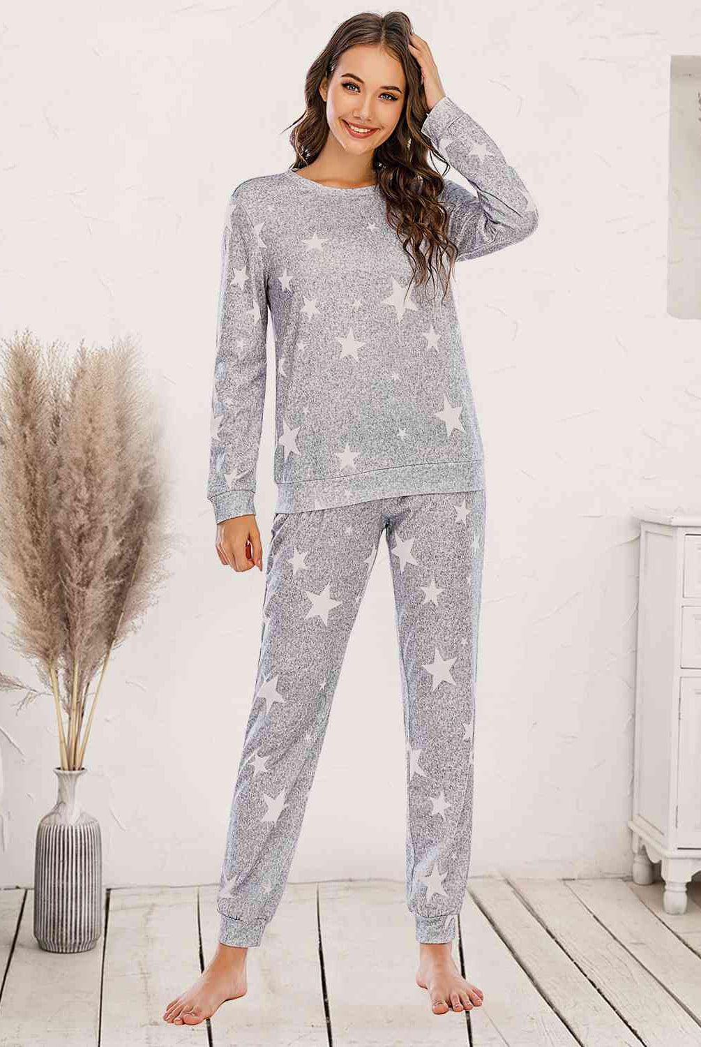 Star Top and Pants Lounge Set - GemThreads Boutique