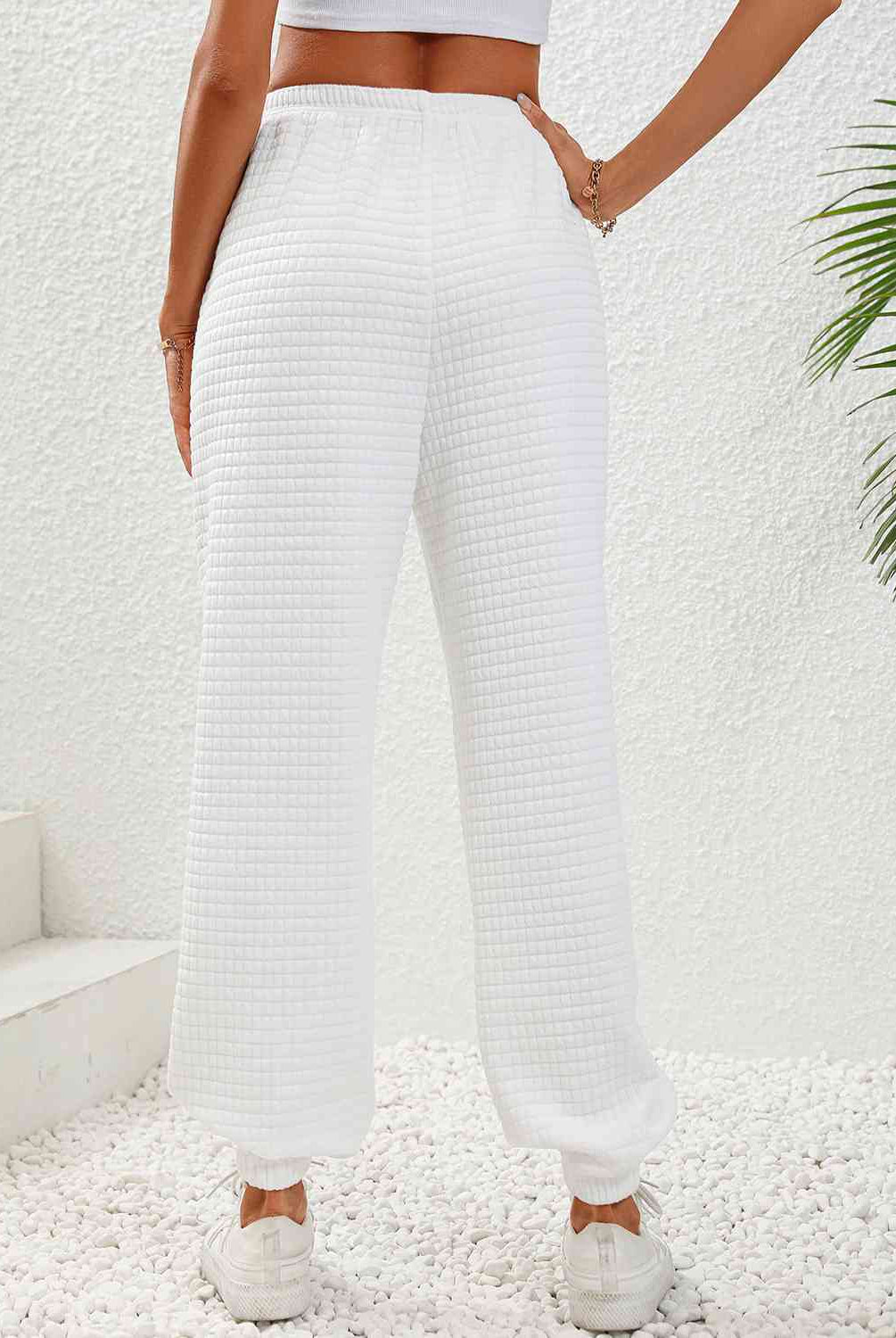 Textured Pull-On Joggers - GemThreads Boutique