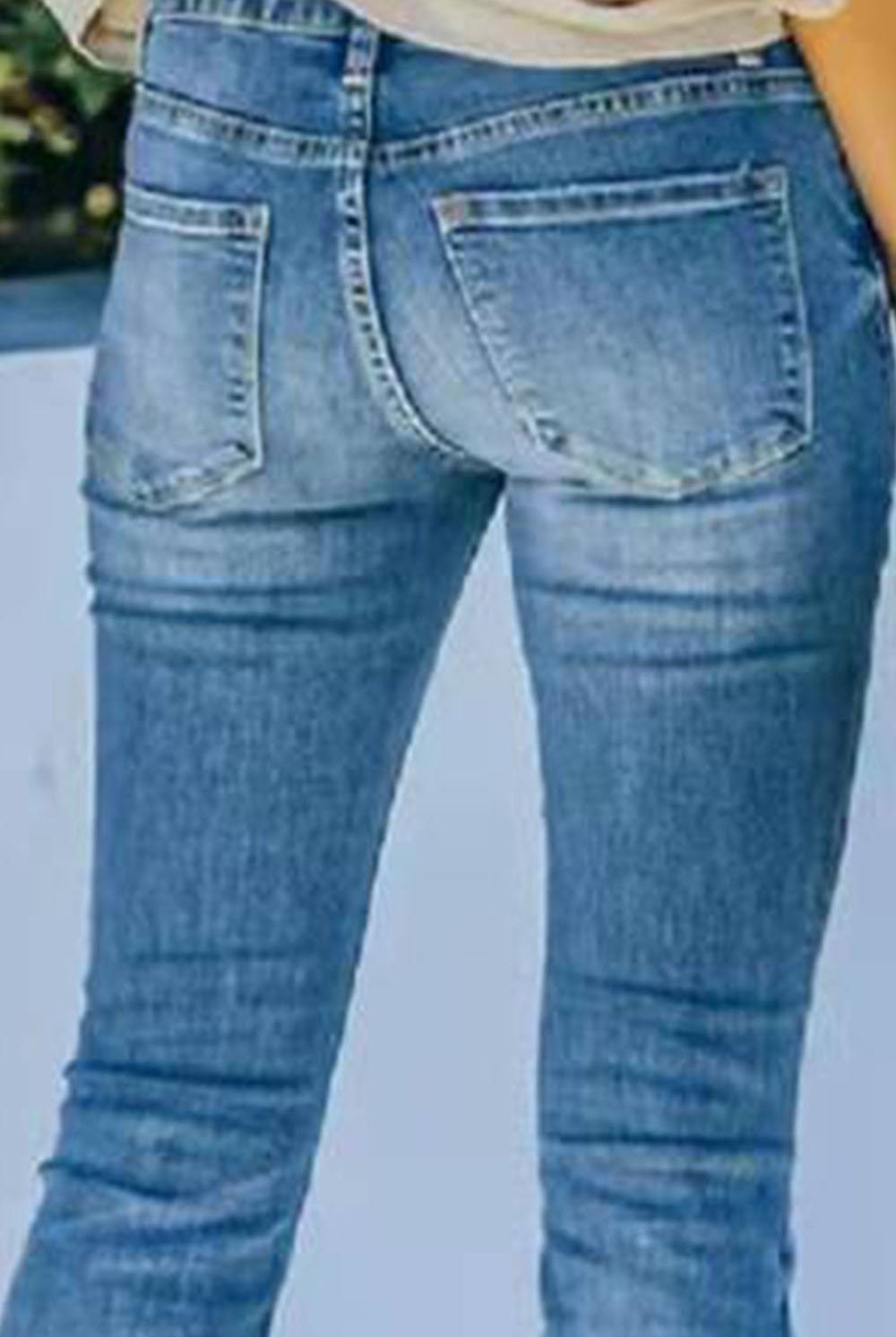 Wide Leg Long Jeans - GemThreads Boutique