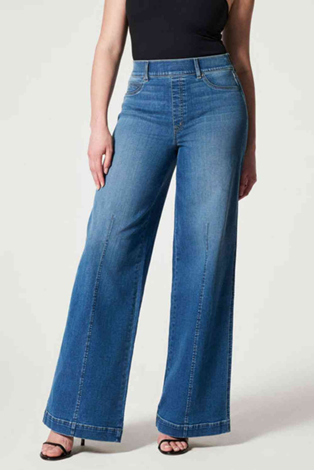 Wide Leg Long Jeans - GemThreads Boutique
