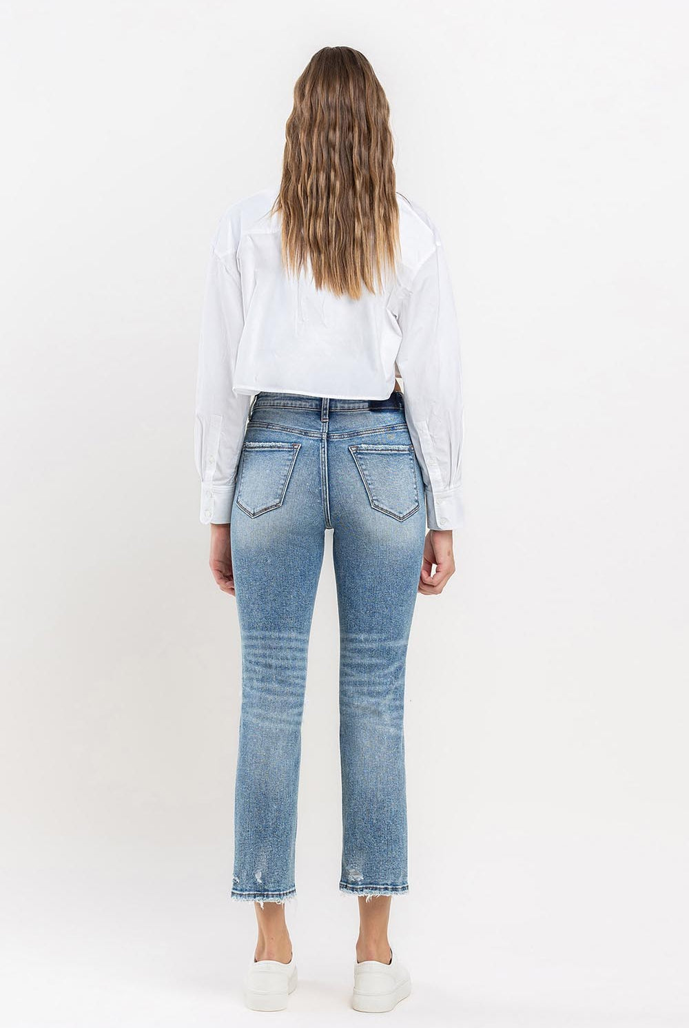Women's Lovervet distressed jeans.