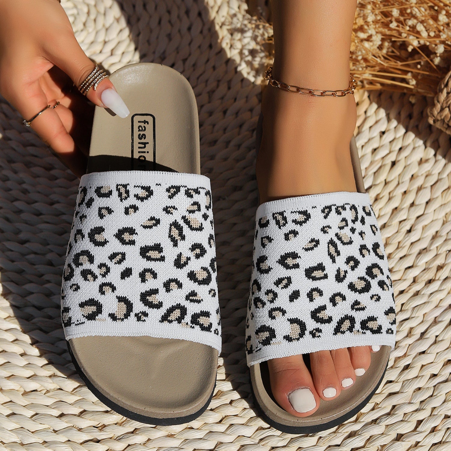 Leopard Open Toe Sandals - GemThreads Boutique Leopard Open Toe Sandals
