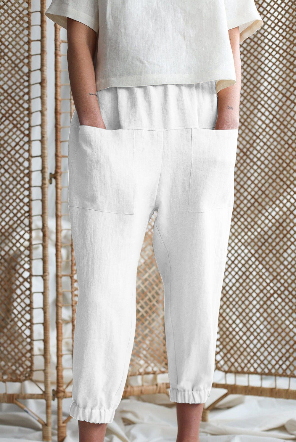 Mid-Rise Waist Pants with Pockets - GemThreads Boutique Mid-Rise Waist Pants with Pockets