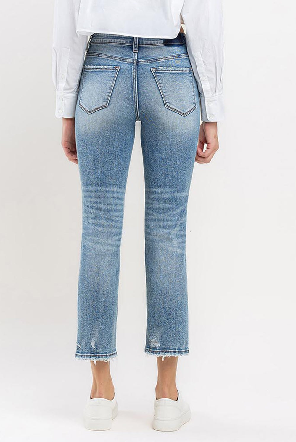 Women's Lovervet distressed jeans.