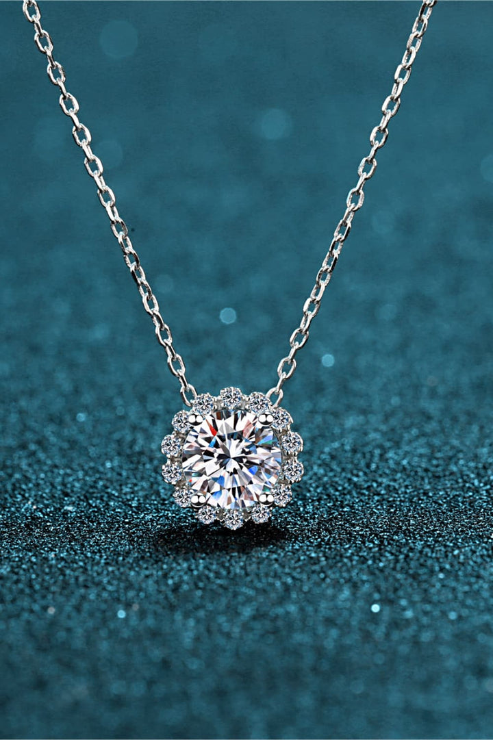 3 Carat Moissanite 925 Sterling Silver Necklace - GemThreads Boutique
