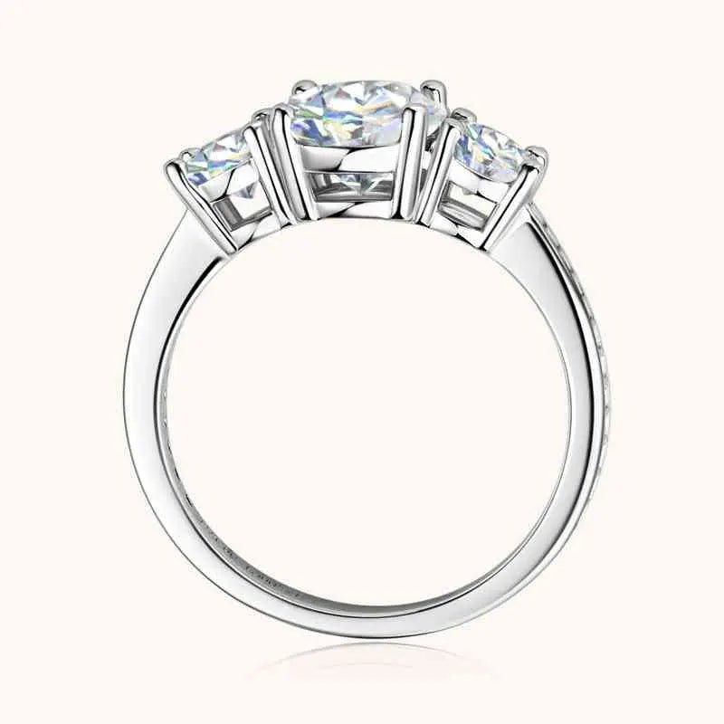 3 Carat Moissanite 925 Sterling Silver Ring - GemThreads Boutique