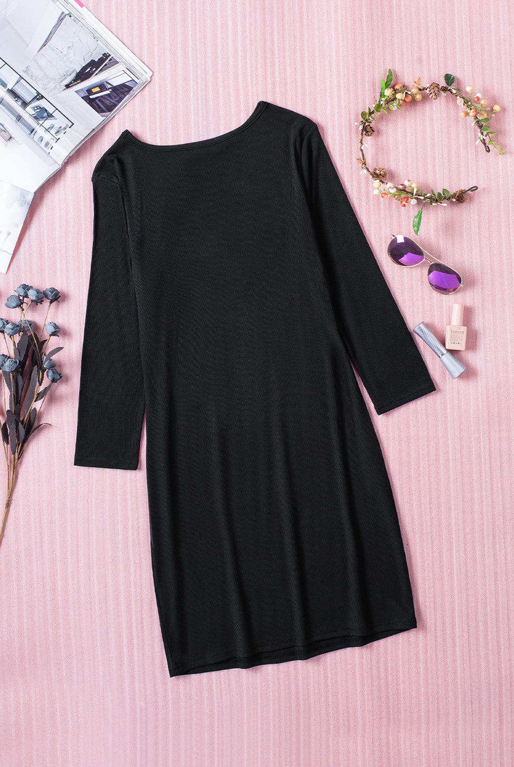 black Long Sleeve Dress from GemThreads Boutique