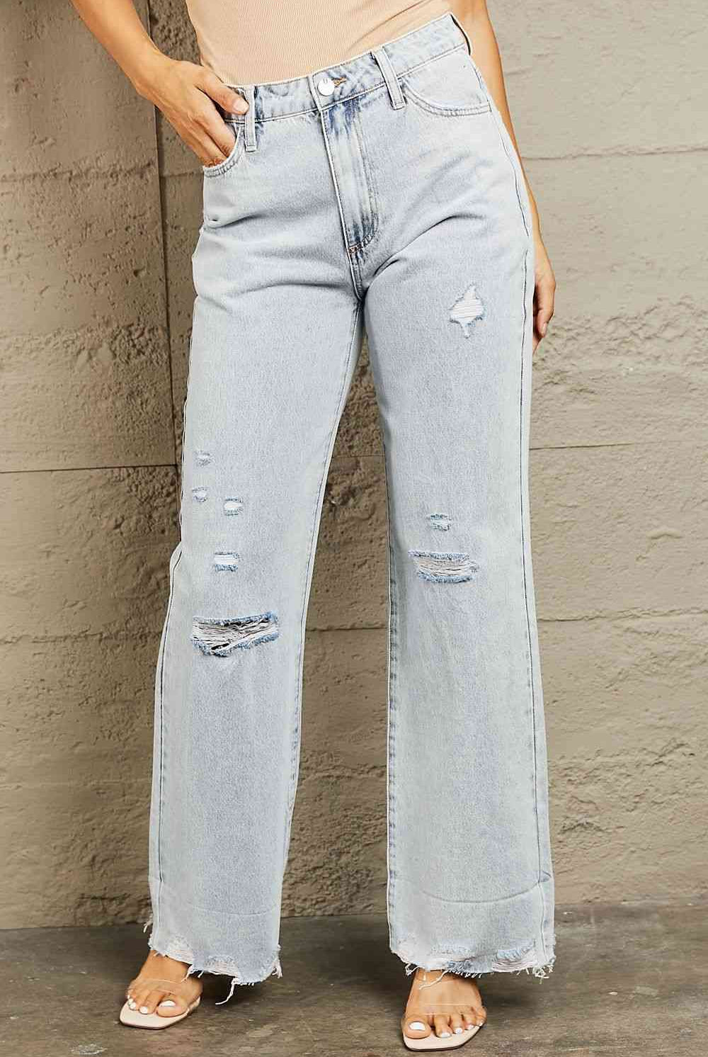 BAYEAS High Waist Flare Jeans - GemThreads Boutique