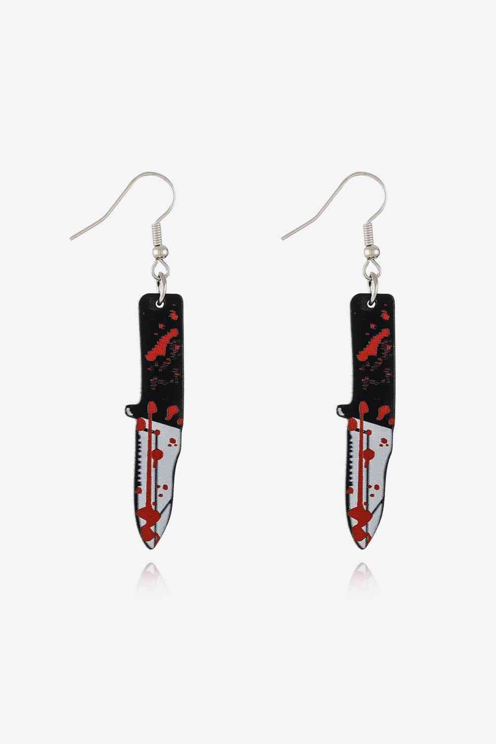 Bloody Horror Drop Earrings - GemThreads Boutique