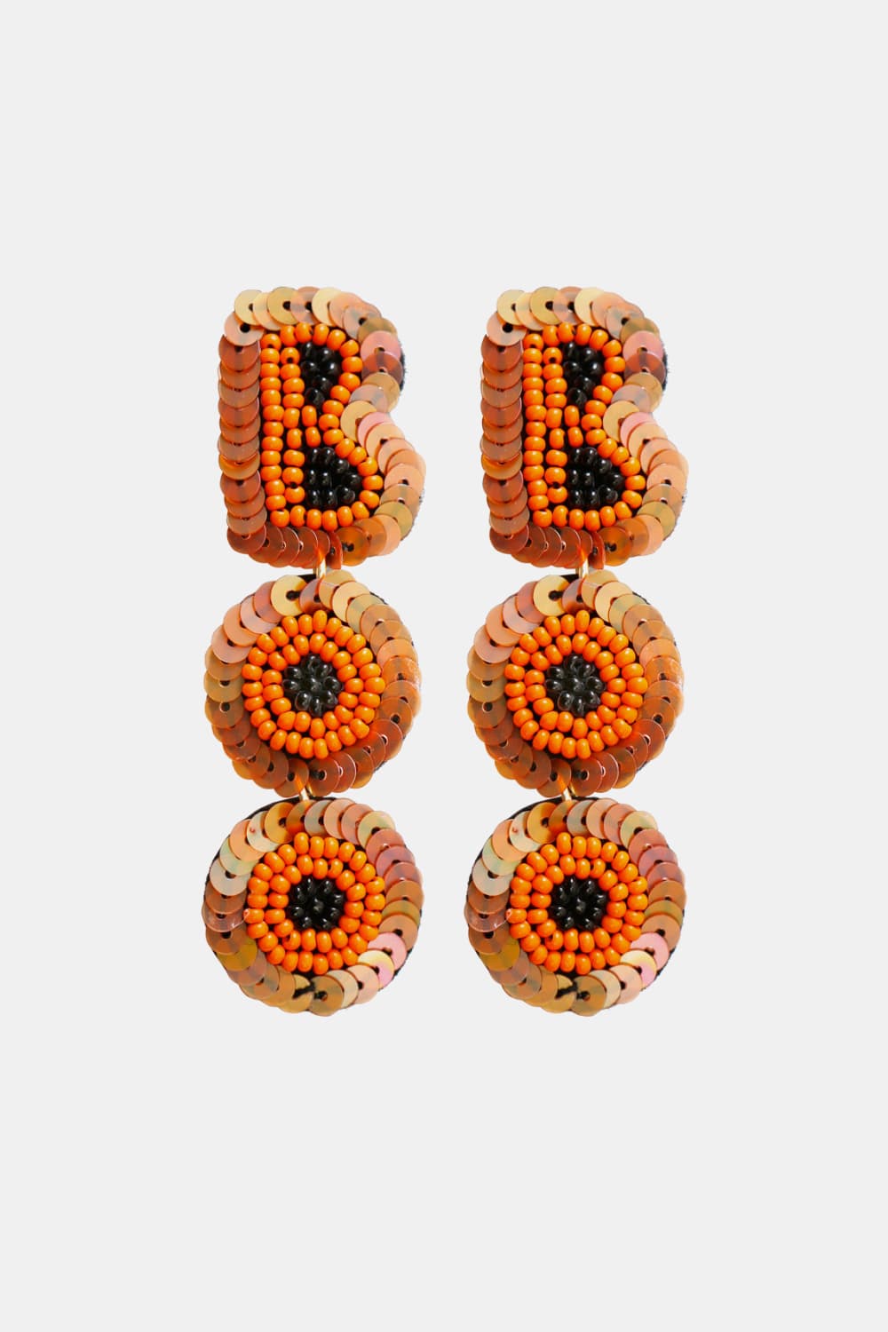 BOO Beaded Dangle Earrings - GemThreads Boutique