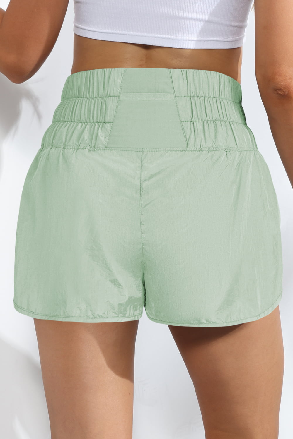 Breathable Smocked Sports Shorts - GemThreads Boutique