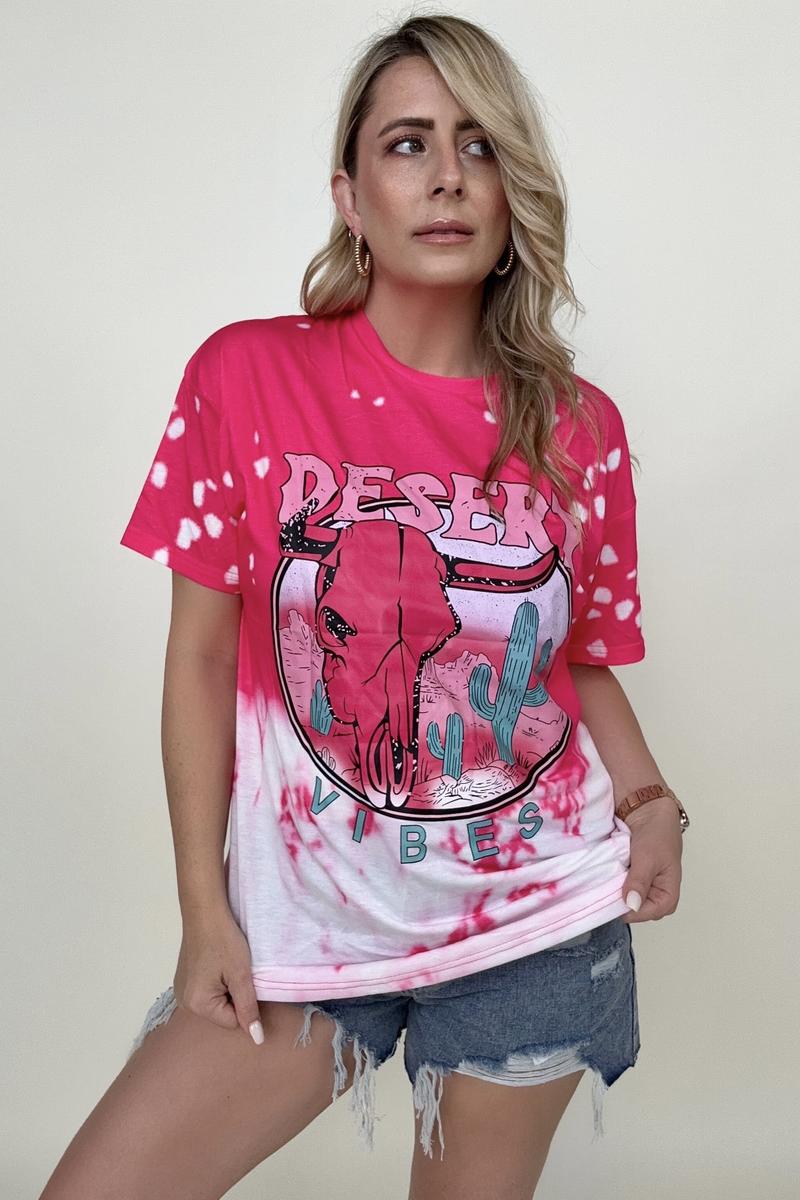 Desert Vibes Oversized Graphic Tee - GemThreads Boutique