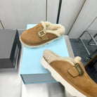 Designer Sheep Slipper Crocs: Luxury Autumn-Winter Women's Shoes 2023 - GemThreads Boutique