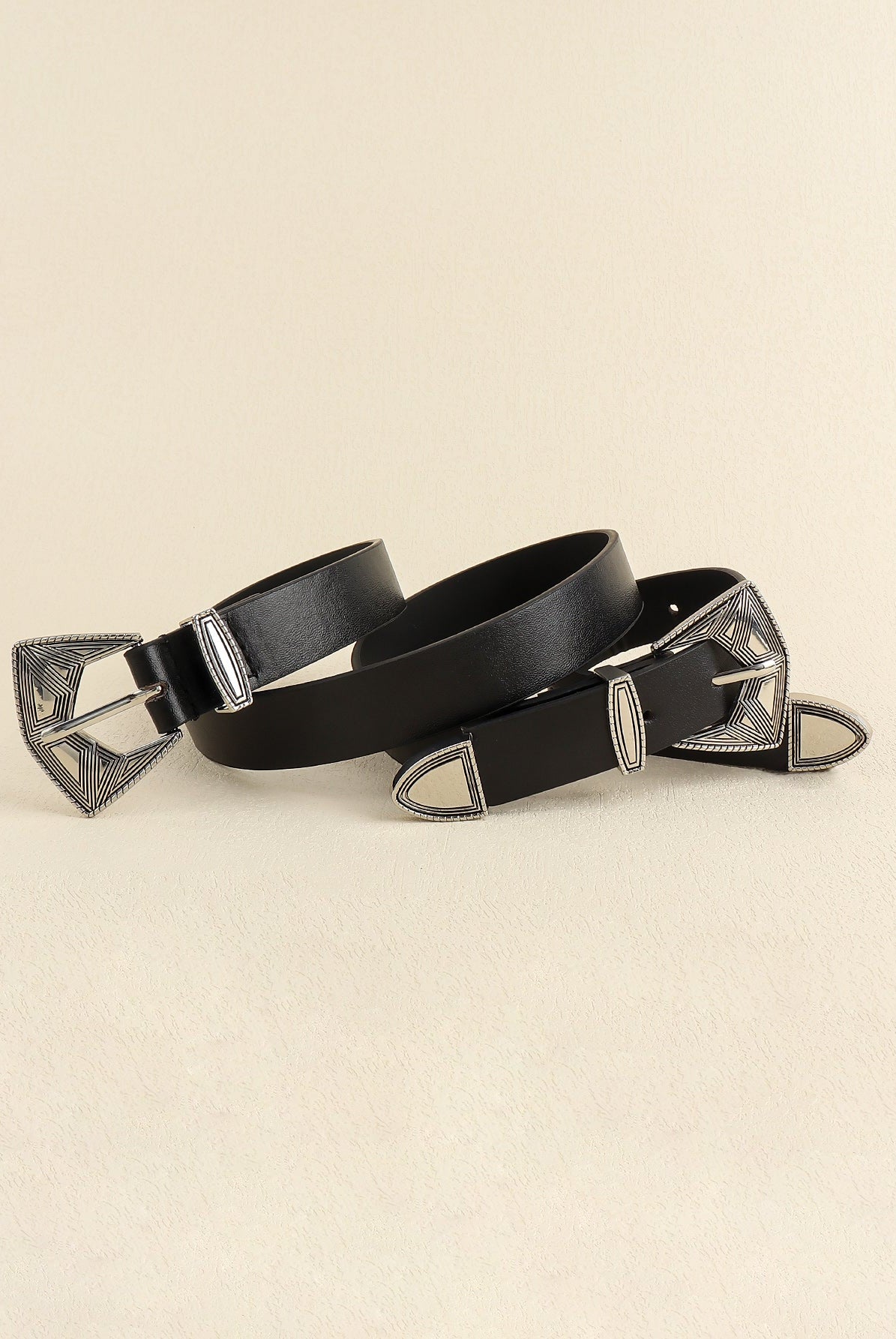 Double Buckle PU Leather Belt - GemThreads Boutique