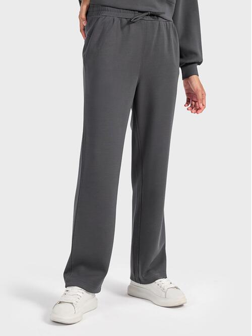 Drawstring Pocketed Sport Pants - GemThreads Boutique