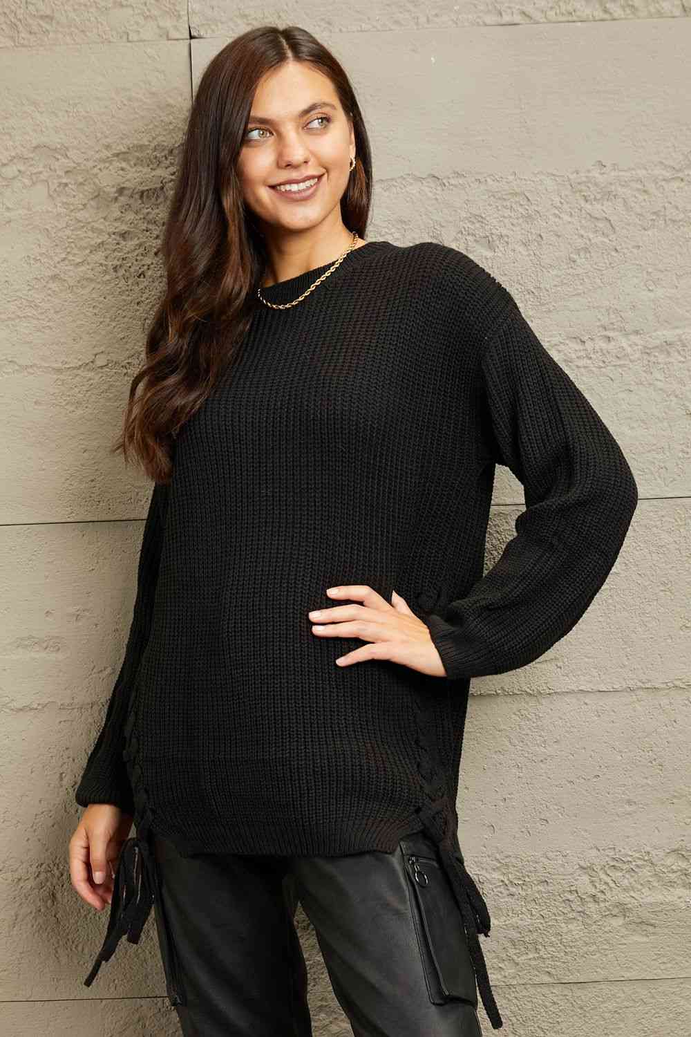 e.Luna Chunk Tunic Sweater - GemThreads Boutique