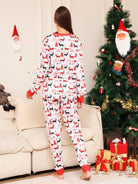 Full Size Reindeer Print Top and Pants Set - GemThreads Boutique