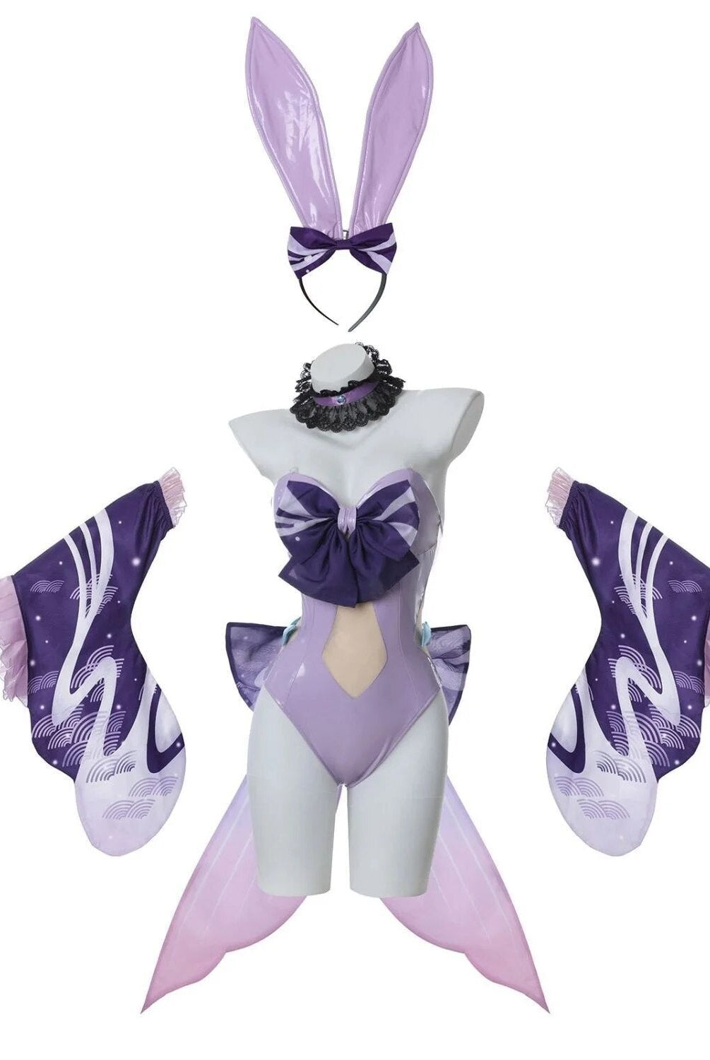 Genshin Impact cos costume Coral Palace Xinhai anime cosplay Playboy Bunny whole set - GemThreads Boutique