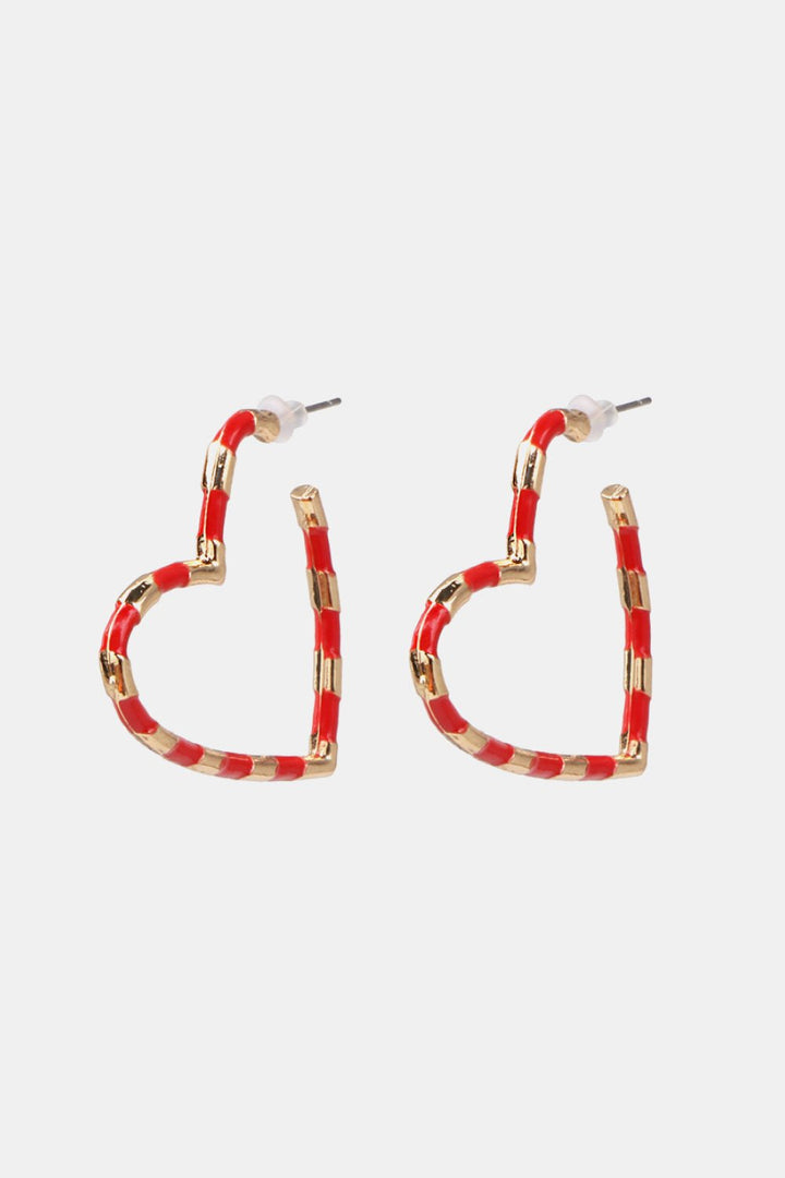 Heart Shape Dangle Earrings - GemThreads Boutique