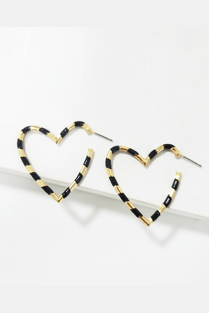 Heart Shape Dangle Earrings - GemThreads Boutique