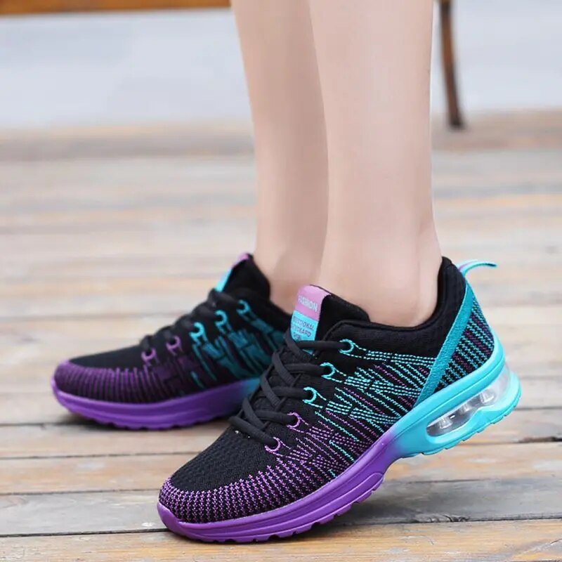 Ladies Sneakers Women Casual Shoes Fashion Breathable Walking Mesh Flat Shoes Sneakers Women 2019 Gym Vulcanized Tenis Feminino - GemThreads Boutique