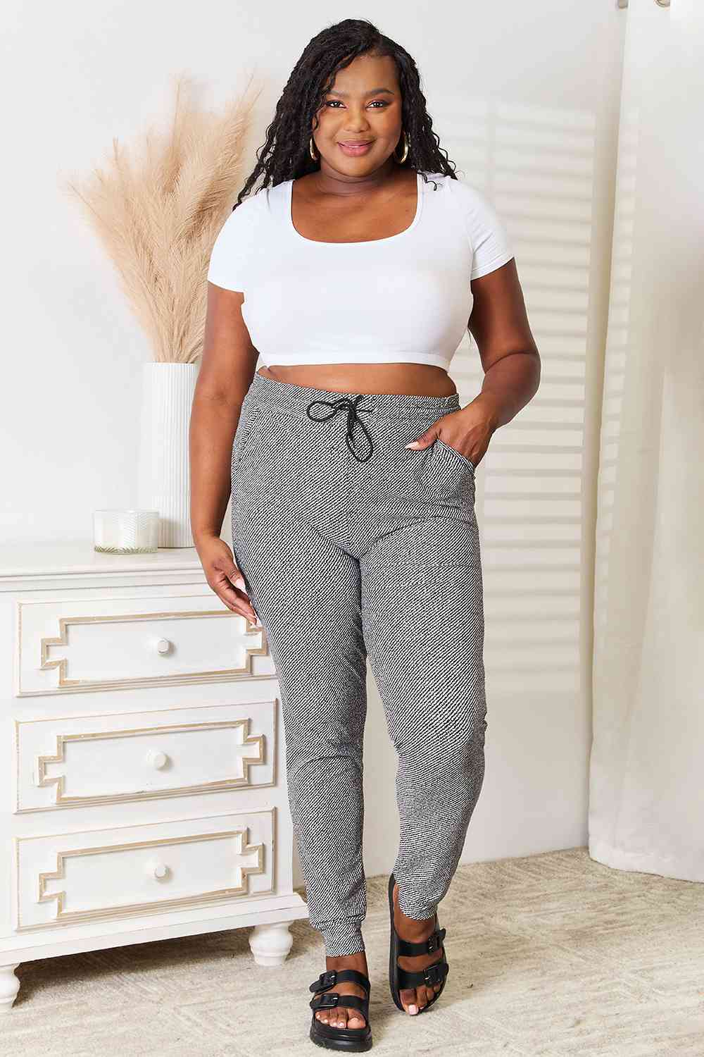 Leggings Depot Full Size Joggers with Pockets - GemThreads Boutique