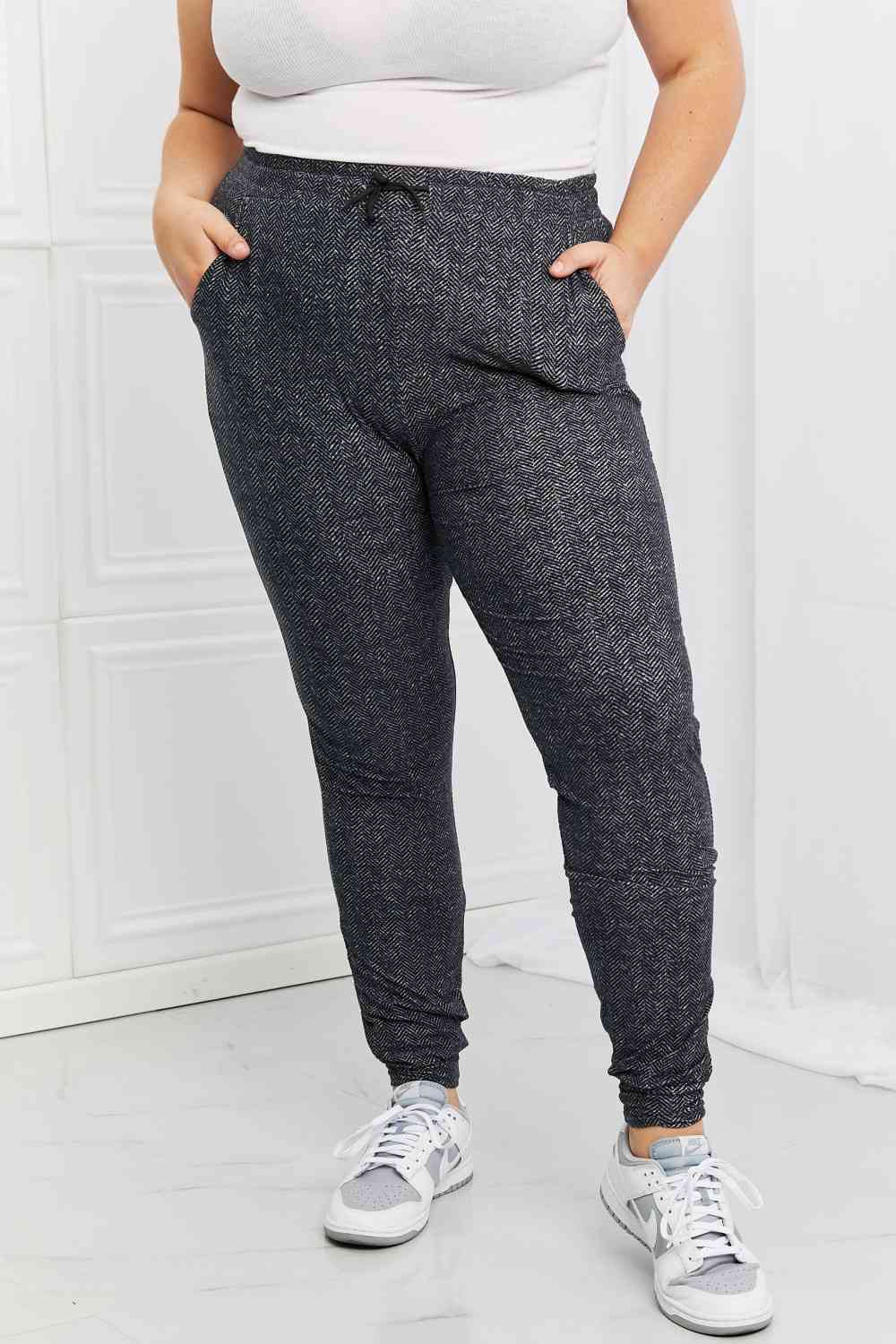 Leggings Depot Stay In Full Size Drawstring Waist Joggers - GemThreads Boutique