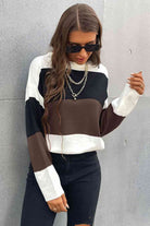 Longing For Fall Color Block Sweater - GemThreads Boutique