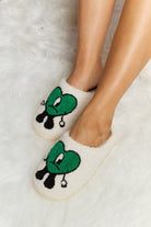 Melody Love Heart Print Plush Slippers - GemThreads Boutique