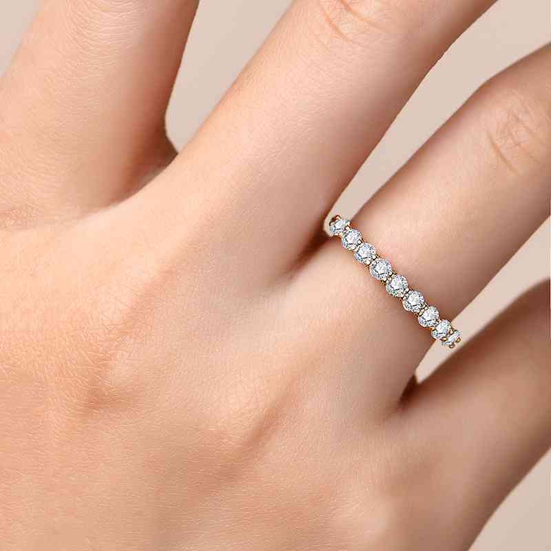 Moissanite 925 Sterling Silver Ring - GemThreads Boutique